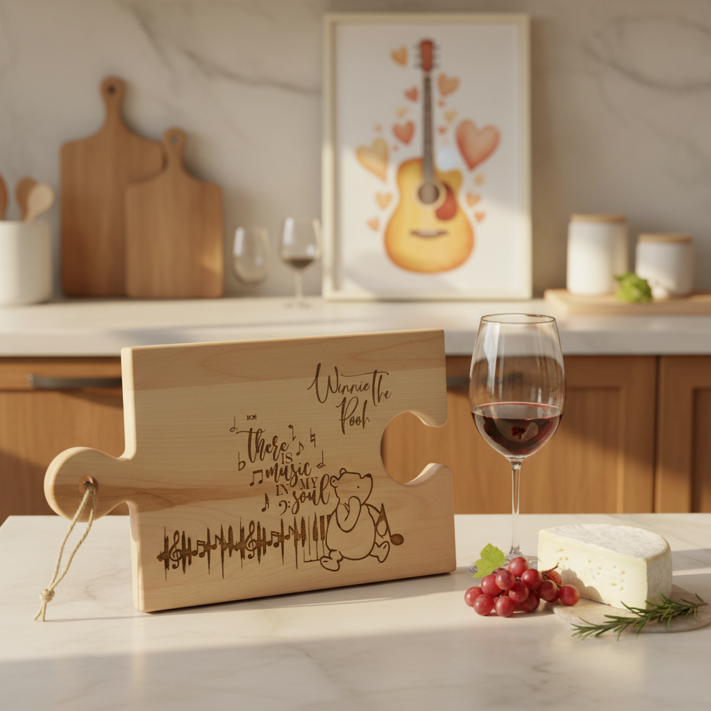 Personalized music cutting board